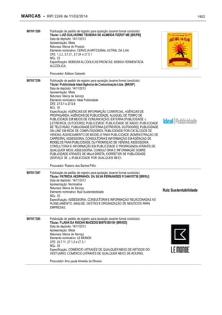 RPI - Marcas 2249 "Vervs Consultoria" 