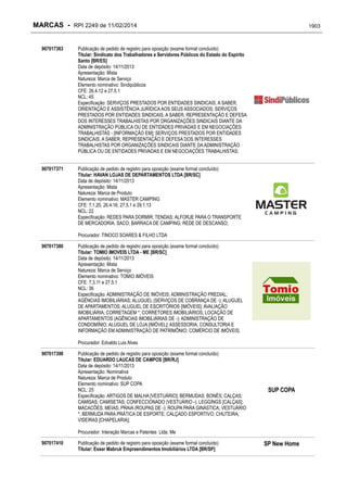 RPI - Marcas 2249 "Vervs Consultoria" 