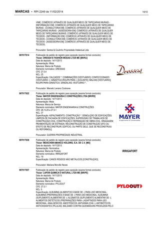 RPI - Marcas 2249 "Vervs Consultoria" 