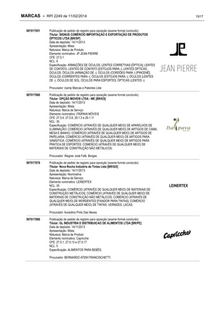 RPI - Marcas 2249 "Vervs Consultoria" 