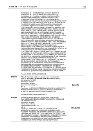 RPI - Marcas 2249 "Vervs Consultoria" 