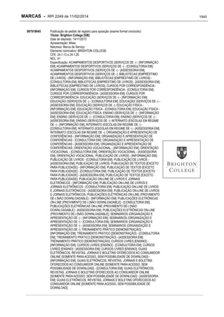 RPI - Marcas 2249 "Vervs Consultoria" 