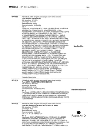 RPI - Marcas 2249 "Vervs Consultoria" 