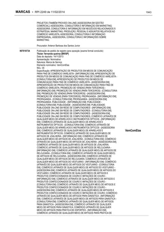 RPI - Marcas 2249 "Vervs Consultoria" 