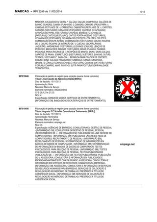 RPI - Marcas 2249 "Vervs Consultoria" 