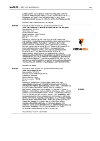 RPI - Marcas 2249 "Vervs Consultoria" 