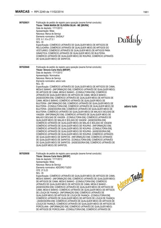 RPI - Marcas 2249 "Vervs Consultoria" 