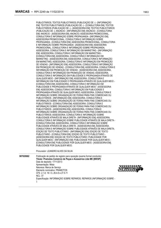 RPI - Marcas 2249 "Vervs Consultoria" 