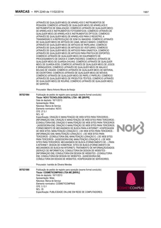 RPI - Marcas 2249 "Vervs Consultoria" 