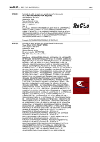 RPI - Marcas 2249 "Vervs Consultoria" 