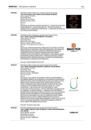 RPI - Marcas 2249 "Vervs Consultoria" 