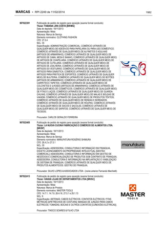 RPI - Marcas 2249 "Vervs Consultoria" 