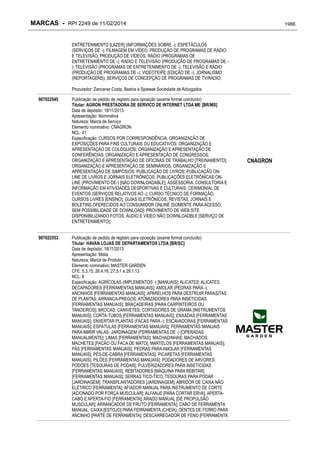 RPI - Marcas 2249 "Vervs Consultoria" 