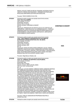 RPI - Marcas 2249 "Vervs Consultoria" 