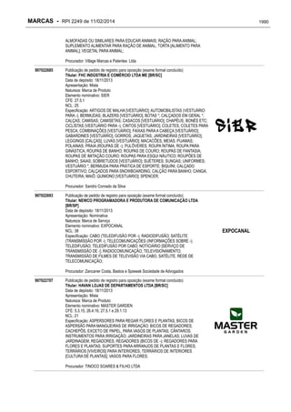 RPI - Marcas 2249 "Vervs Consultoria" 