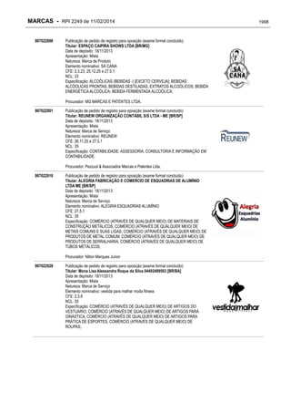 RPI - Marcas 2249 "Vervs Consultoria" 