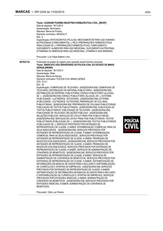 RPI - Marcas 2249 "Vervs Consultoria" 