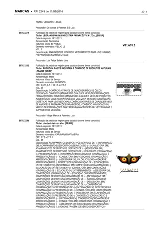 RPI - Marcas 2249 "Vervs Consultoria" 