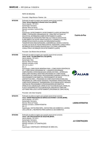 RPI - Marcas 2249 "Vervs Consultoria" 