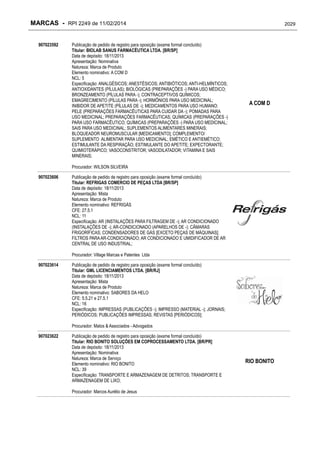 RPI - Marcas 2249 "Vervs Consultoria" 