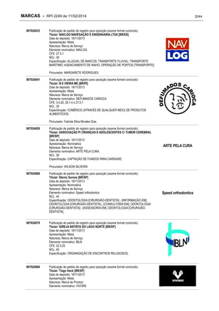 RPI - Marcas 2249 "Vervs Consultoria" 