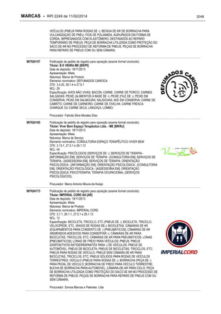 RPI - Marcas 2249 "Vervs Consultoria" 