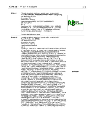 RPI - Marcas 2249 "Vervs Consultoria" 