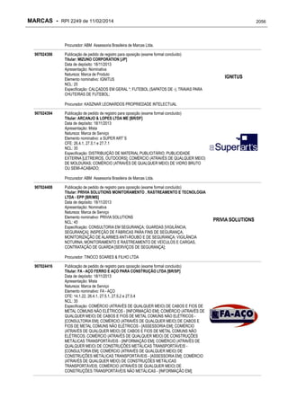 RPI - Marcas 2249 "Vervs Consultoria" 