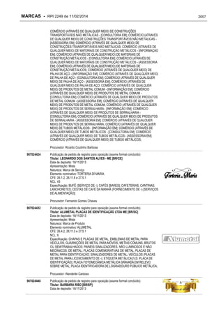 RPI - Marcas 2249 "Vervs Consultoria" 