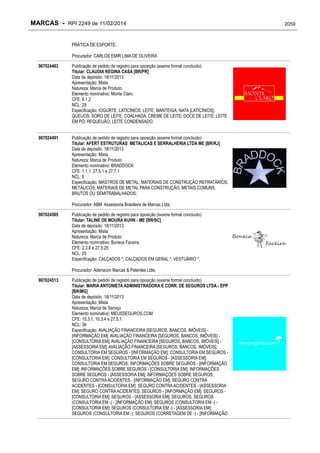 RPI - Marcas 2249 "Vervs Consultoria" 