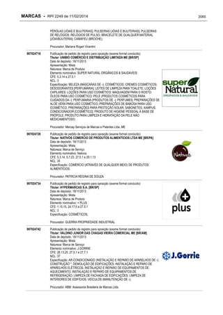 RPI - Marcas 2249 "Vervs Consultoria" 