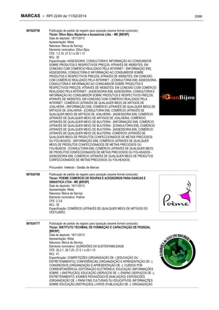 RPI - Marcas 2249 "Vervs Consultoria" 