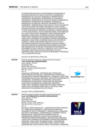 RPI - Marcas 2249 "Vervs Consultoria" 