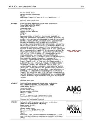 RPI - Marcas 2249 "Vervs Consultoria" 