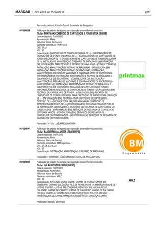 RPI - Marcas 2249 "Vervs Consultoria" 