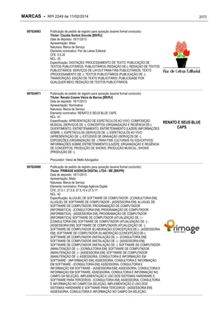 RPI - Marcas 2249 "Vervs Consultoria" 