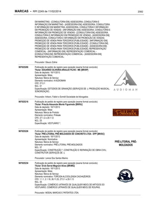 RPI - Marcas 2249 "Vervs Consultoria" 