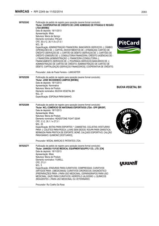 RPI - Marcas 2249 "Vervs Consultoria" 