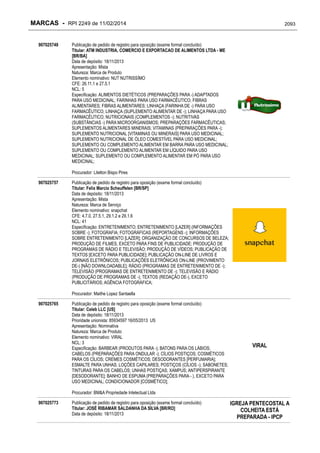 RPI - Marcas 2249 "Vervs Consultoria" 