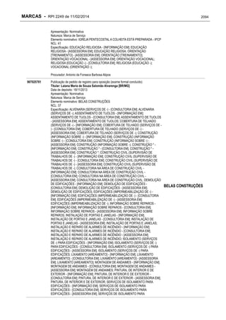 RPI - Marcas 2249 "Vervs Consultoria" 