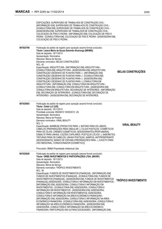RPI - Marcas 2249 "Vervs Consultoria" 