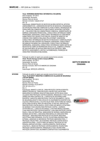 RPI - Marcas 2249 "Vervs Consultoria" 