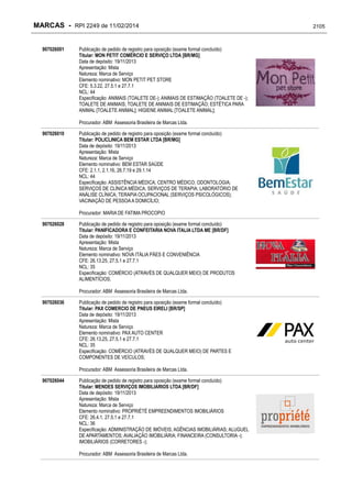 RPI - Marcas 2249 "Vervs Consultoria" 