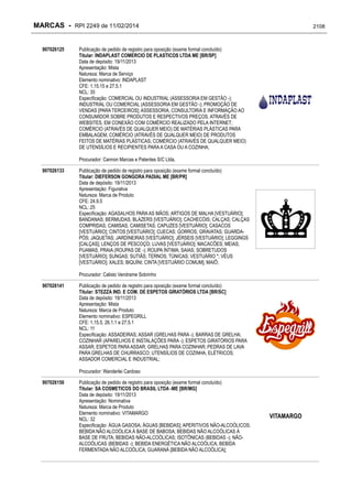 RPI - Marcas 2249 "Vervs Consultoria" 