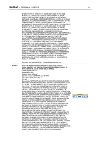 RPI - Marcas 2249 "Vervs Consultoria" 