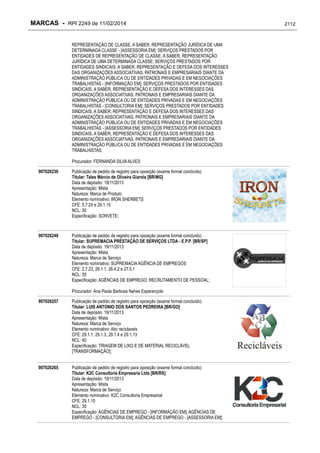 RPI - Marcas 2249 "Vervs Consultoria" 