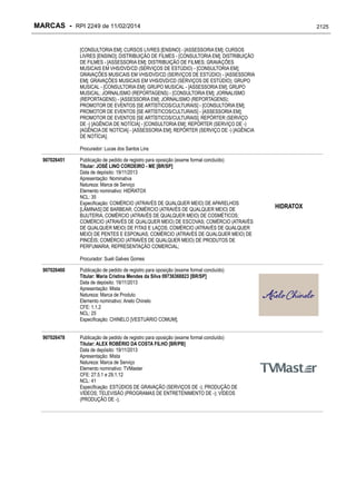 RPI - Marcas 2249 "Vervs Consultoria" 