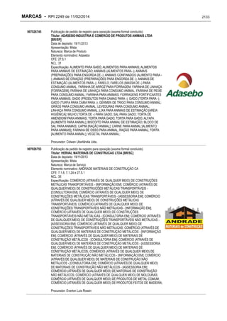 RPI - Marcas 2249 "Vervs Consultoria" 