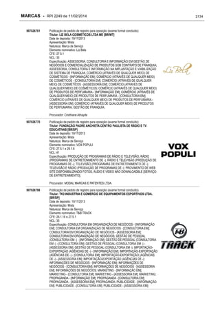 RPI - Marcas 2249 "Vervs Consultoria" 