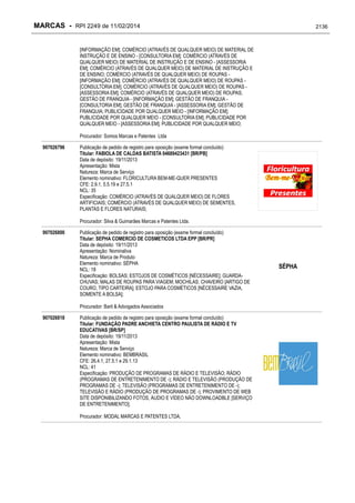 RPI - Marcas 2249 "Vervs Consultoria" 